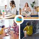 Replacement Lid for Owala Freesip, One Button Water Bottle Top Replacement Cap Compatible with Owala Cup 16oz 24oz 32oz 40oz, Leakproof Replacement Lids AccessoryBPA-Free (Deep Green)