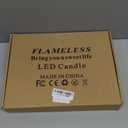 Enido 12 Pc Flameless LED Candles with Remote & Timer, Outdoor Waterproof, Flickering Electric Warm Lights for Cozy Home & Holiday Romantic Decor, Battery Operated for Party(D 2.2 x H 4/5/6