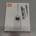 1Mii SafeFly Pro Bluetooth 5.3 Transmitter Receiver, Wireless Audio Adapter w/Screen for 2 Bluetooth Headphones, AptX LL/HD/AD, Use with Any 3.5MM Jack on Airplane, TV & iPad/Tablet (Black)