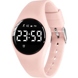 Kids Watches for Girls Boys Digital Sport Watch with Step Counter Pedometer Vibration Alarm Clock, No App Waterproof Fitness Tracker Kids Watch Boys Girls Teens Students Ages 516