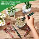 Mini Seed Planter Tool,New Mini Seed Spreader, Set of 6 Hand Held Garden Plant Seeds Planter, Adjustable Hand Sowing Seeder with 5 Dial Settings, Plastic Seed Spreader for Flowers, Vegetables
