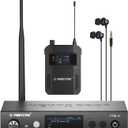 Phenyx Pro UHF Mono Wireless in-Ear Monitor System, Metal Wireless IEM System, Bodypack Receiver, 50 Adjustable Frequencies, Separate Outputs, 164ft Operation, Suitable for Band and Studio (PTM-11)