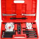 Handor 14 Pcs Bearing Puller Set Heavy Duty 5 Ton Capacity Bearing Separator with 2" and 3" Jaws Wheel Hub Axle Puller Set Heavy Duty Bearing Splitter Tool Kit