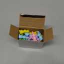 Beeveer 50 Pcs Easter Mini Bunny Figures Mini Rabbit Resin Miniature Figurines Animals Garden Miniature Ornaments for Easter Egg Fillers Cake Topper Micro Landscape Accessories (Multicolor)