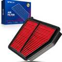 KAX Premium Engine Air Filter, GAF033 (CA12051) Replacement for Honda Civic L4 2.0L 2016 2017 2018 2019 2020 2021, HR-V 2023 2024, 200% Longer Life