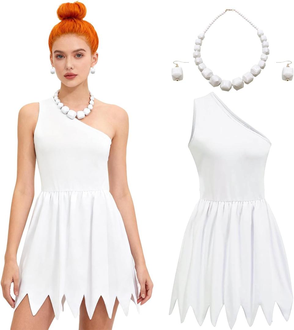 IMISHM Halloween Costueme for Couple halloween costume for adult halloween cosplay outfit (Medium, White)