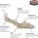 Darn Tough Women's Top Down Solid No Show Invisible Lightweight Lifestyle Sock (Style 6044) -