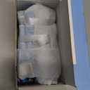 QUMY Dog Shoes for Large Dogs, Medium Dog Boots & Paw Protectors for Winter Snowy Day, Summer Hot Pavement, Water-Resistant in Rainy Weather, Outdoor Walking, Indoor Hardfloors Skid-Resistant Sole Blue (Size 1: 1.8''x2.3''(W*L) (Pack of 4)) 