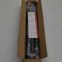 Black Curtain Rods for Windows 28 to 48 Inch, 5/8" Diameter Heavy Duty Metal Stainless Steel Adjustable Small Drapery Rod With Bracket