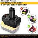 for DeWalt 20V to 12V Tools Battery Adapter (for DeWalt 20V to 12V 14.4V 9.6V NiCAD)