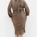 City Chic Women's Plus Size Cocktail Dress - Jaylee Mesh Midi Size 12