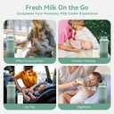 10oz Breastmilk Storage Bottle, Compatible with Momcozy Milk Cooler 22oz & Spectra Pumps, Wide-Neck Collection Bottles for Pumping & Fridge, BPA-Free, Breastfeeding Essentials, 4PCS