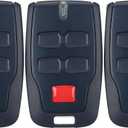 Kingdder 3 Pcs 4 Channel Remote Control Compatible with BFT Mitto B RCB04 R1, 433.92mhz Gate Opener Remote Control Transmitter for All Kinds of Doors, Easy to Program