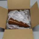 Namalu 6 Pcs Vintage Wooden Christmas Tree Wood Farmhouse Christmas Trees Rustic Xmas Table Centerpiece Figurines Handmade Unfinished Ornaments for Craft Tabletop Winter Holiday Mantel Shelf(Brown)