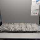 Bench Cushions for Indoor Furniture 42x16 in Velvet Kitchen Dining Piano Window Seat Cushion, Tufted Patio Porch Swing Thicken Bench Pad Memory Foam(Gray)