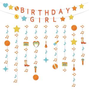 Showgirl Themed Birthday Decorations Pre Strung Glitter Showgirl Themed Birthday Banner Orange Hanging Photo Booth Backdrop for Popular Singer Party Supplies