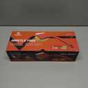 MEKER Grill Brush Bristle Free, Grill Cleaner Brush with 3 BBQ Replacement Head, Seamless Scraper Tool for Cast Iron, Stainless Steel Grates, Safe Grill Scraper Outdoor BBQ Grill, Red