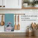 2 x Funny Pigeon Bathroom Hand Towels, Funny Bathroom Decor, Pooping on People Humorous Bird Hand Towels for Toilet Guest Bath Washroom Decor, 16x24 Inch - Dark Teal