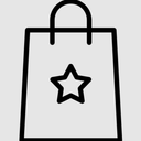 Large Red Cinch Gift Bag