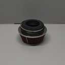 Universal Clamp-On Air Filter Fits 3 In /3.5 In /4 In Three Different Size, Height: 2.625 In, Base 6 In, Top 4.75 In, High Flow Round Tapered Washable For Car and Motorcycle