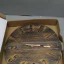 AIRUIFU Wall Clock 12 Inch Non-Ticking Silent Battery Operated Round Wall Clock Modern Simple Style Decor Clock for Home/Office/School/Kitchen/Bedroom/Living Room (Brown)