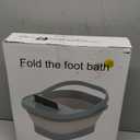 Ionic Foot Bath Detox Machine,Foot Detox Foot Bath Soak Tub with 2 Arrays,80 Disposable Liners,Detox Sea Salt,Folding Foot Spa Bucket,Home Salon-Level Foot Soaking Tub2 (Off White)