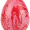 Red Squishy Easter Egg Sugar Stress Ball, Soft Cute Squeeze Fidget Toy for Kids and Adults, Stress Relief Sensory Sugar Ball Squishy Toys, Easter Basket Stuffers, Party Favors, Birthday Gifts