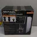 AIRMSEN Grind & Brew Coffee Maker with Grinder - Single Serve Machine Compatible with K-Cup Pods & Ground, 1000W Fast 6-14oz Brewer, Descaling Alert, Touchscreen & 50oz Removable Tank (Large)