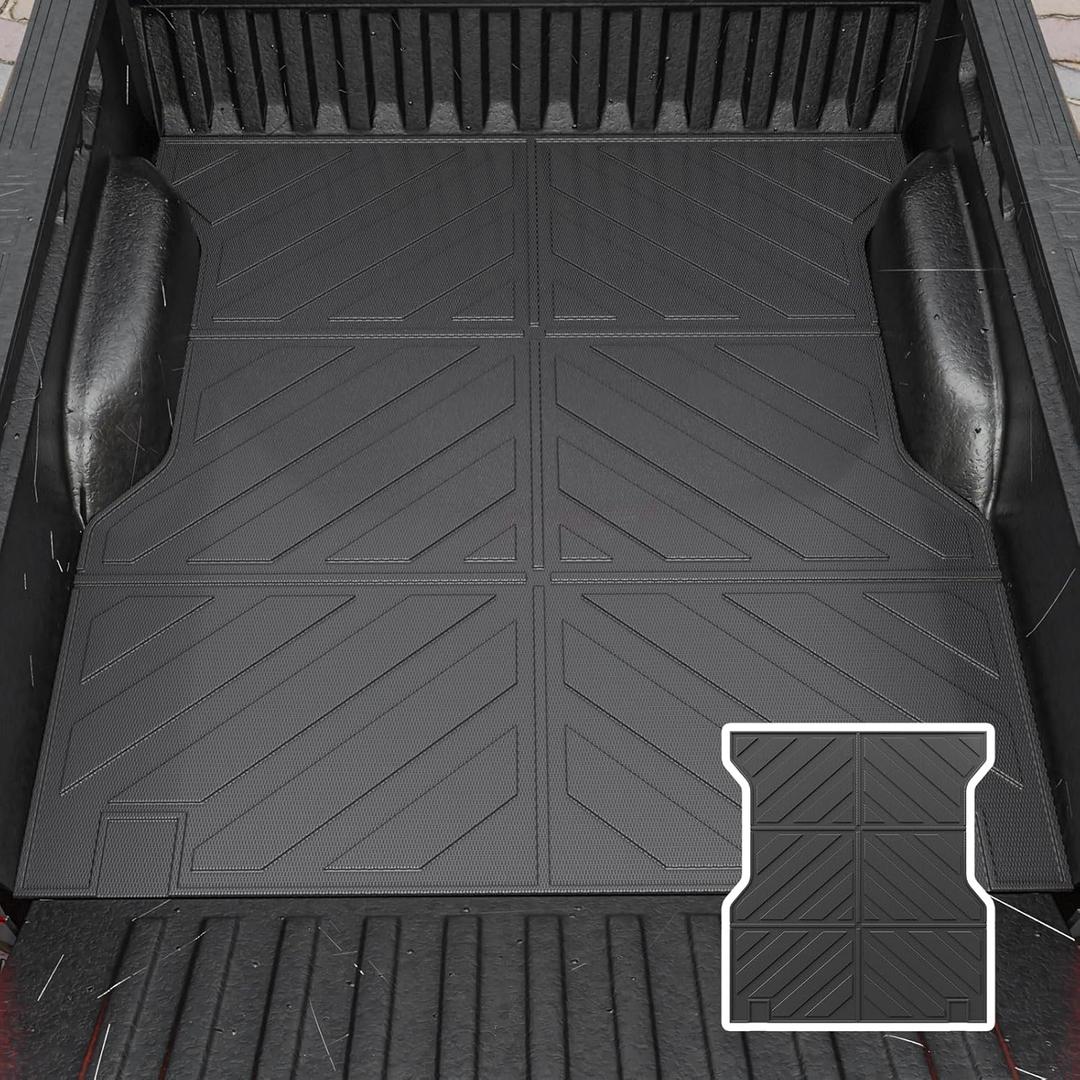 Bed Mat Compatible with 2024 2025 Toyota Tacoma Truck Mat Bed Liner All Weather 5Ft TPE Short Bed Truck Liner 2024 Tacoma Accessories (5 Ft Bed Mat)