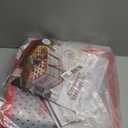 ZOBER Christmas Ornament Storage Box - Stores 128 Ornaments W/ 2 Sided Zipper - Flexible Plastic Christmas Ornament Storage Containers - 3 Inch Cube Compartments - Red