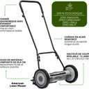 American Lawn Mower Company 1815-18 18-Inch 5-Blade Push Reel Lawn Mower, 18-Inch, 5-Blade, Black