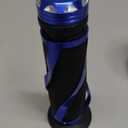 Universal Motorcycle Handlebar Grips Fits for Motorcycles with 7/8" Left Grip and 1" Right (Blue)