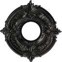 Ekena Millwork 10"OD x 3 1/2"ID x 3/4"P Attica Thermoformed PVC Ceiling Medallion (Fits Canopies up to 4 1/8"), Textured Metallic Galaxy