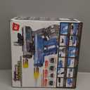 Electric Water Guns for Adults & Kids,Realistic Automatic Water Gun with 26-32 FT Long Range,800ml Large Water Tank,Splash-Resistant Design,Summer Outdoor Pool Beach Toy for Backyard Games(2 Pack) (Black+blue)