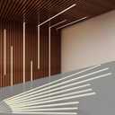 9-Lights LED Recessed Lighting Wall Panel Lights,Self-Adhesive Wood Slat Wall Panel Strip Light,4000K Touchable Switch Dimmable LED Aluminum Channel lamp,Under Cabinet Light(39in+31.5in+23.6in)
