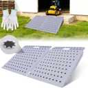 W&JWN Shed Ramp for Riding Mower 2PCS Ramps for Sheds 29" Lx48 W Shed Ramp 1600 LBS Anti-Slip for Garages Barns ATV Shed Entrance Motorcycles Lawn Mower