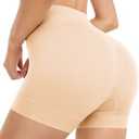 Yeblues Tummy Control Shapewear Shorts Slimming Boyshorts Women Underwear for Under Dresses Body Shaper Slips Girdles Nude M, Pack Of 2