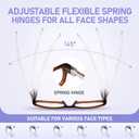Kerecsen Reading Glasses 5 Pairs Fashion Ladies Readers Spring Hinge with Pattern Print Eyeglasses for Women (Multicolor, 2.5)