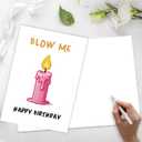8 x Funny Birthday Card for Men and Women  Blow Out the Candle Birthday Card Gift for Husband, Wife, Boyfriend, Girlfriend (SK-0013)