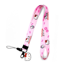 FBTLDS Hallo Kitty Lanyard for Keys and Women, Lanyards for ID Holder, Cute Kawaii Anime Pink Lanyard Pack of 2