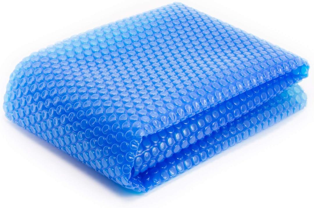 Spa Depot Thermo-Float 16-mil 7ft x 7ft Hot Tub Bubble Cover Floating Spa Blanket - trimmable Heavy-Duty Insulating Solar Heating