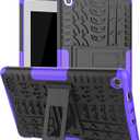 Maomi for Kindle Fire 7 Tablet case 2019 2017 Release 9th 7th Generation Kickstand Heavy Duty Cover [ NOT fit New Fire 7 Tablet 2022 Release 12th Gen ] (-Purple-)