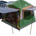 uniHimal SUV Tent for Camping, Waterproof PU2000mm, Fits 5-8 People, Spacious Double Layer Design, Includes Rainfly & Storage Bag, 8FT L x 8FT W x 7.2FT H | for Camping, Waterproof PU2000mm, Includes Rainfly, Storage Bag (Green)