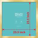 LaVie Home 24 x 24 Picture Frame, Square Poster Frame with High Definition Plexiglass, Horizontal or Vertical Wall Gallery Poster Frames Suitable for Photos, Artworks, Posters,Puzzle, Gold 1pc