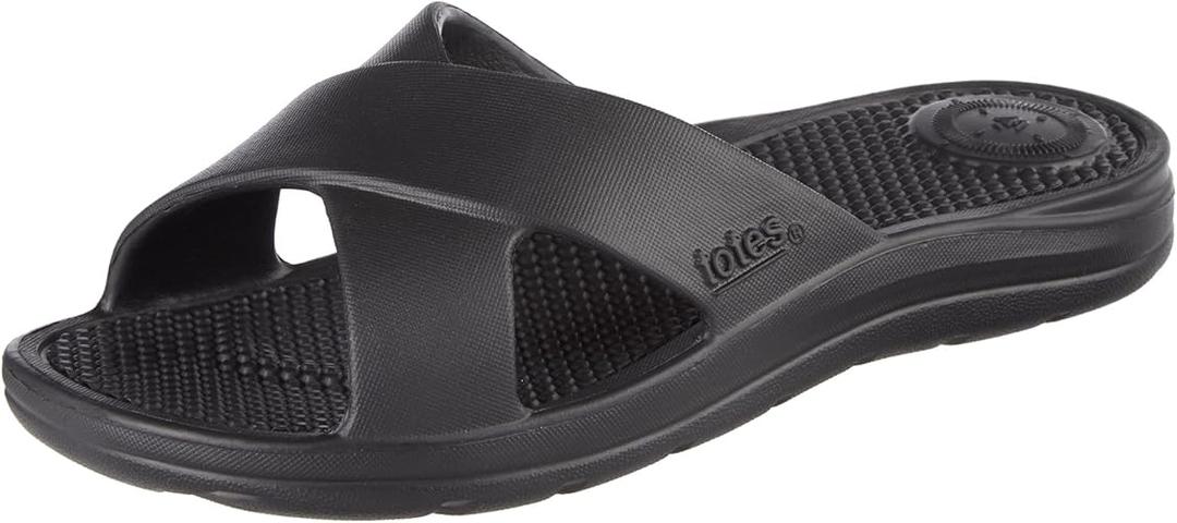 totes Totes Everywear Women's Cross Slide womens Slide
 Size 11