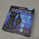 2-in-1 Dog Shock Collar & Dog Bark Collar - Smart Anti Barking Dog Training Collar with 5 Adjustable Sensitivity & 3300FT Remote for All Breeds IP67 Waterproof Rechargeable E-Collar (Orange)