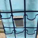 NIMES Hanging Closet Underwear Sock Jewelry Storage Over The Door Classroom Cell Phone Calculator Organizer Clear Pockets (BLUE-12 & 9 POCKETS PACK)