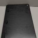 SAIJI Laptop Bed Tray Table, Adjustable Home Office Standing Desk Portable Lightweight Foldable Lap Desk for Sofa Couch Floor Working Studying Reading Writing Eating,Fit Up to 17" Laptop(Large，Black)