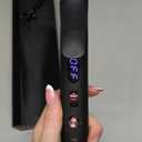 Long Barrel Curling Iron 3/4 Inch, Extra Long Curling Iron for Tight Curls, Ceramic Curling Wand Infused Argan Oil & Keratin, Long Lasting, 11 Adjustable Temp, Include Clips & Silicone Pad (Black)