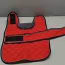 Geyecete Warm Thermal Quilted Dachshund Coat, Dog Winter Coat with Warm Fleece Lining, Outdoor Dog Apparel with Adjustable Bands for Medium, Large Dog-Red-S